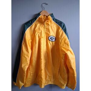 NFL Green‎ Bay Packers Jacket Size XL Mens Light Weight Zipper
